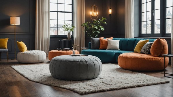 Pouf salon: alliez confort et style à votre intérieur